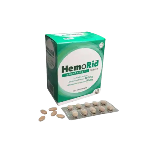 HemoRid Micronised (Diosmin + Hesperidin) Tablet 100s