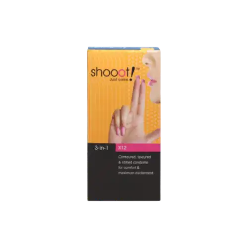 Shooot 3-In-1 Condom 12s