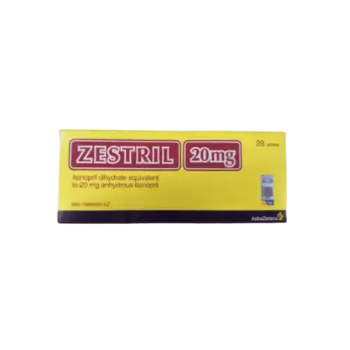 Zestril (Lisinopril) 20mg Tablet 14s (Strip)