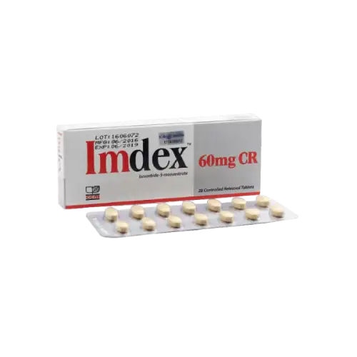 Imdex (Isosorbide Mononitrate) 60mg CR Tablet 14s (Strip)