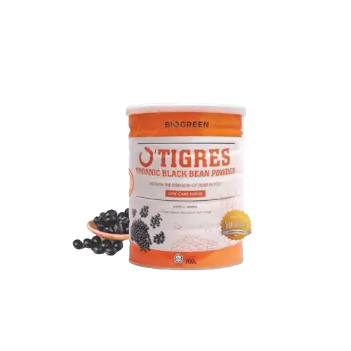 Biogreen O Tigres Black Bean Low Cane Sugar 700g