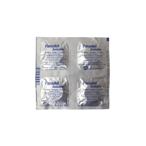 Panadol (Paracetamol) Soluble Tablet 4s (Strip)