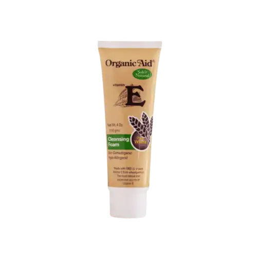 Organic Aid Vit E Cleansing Foam 1,000 I.U. 4Oz (110g)