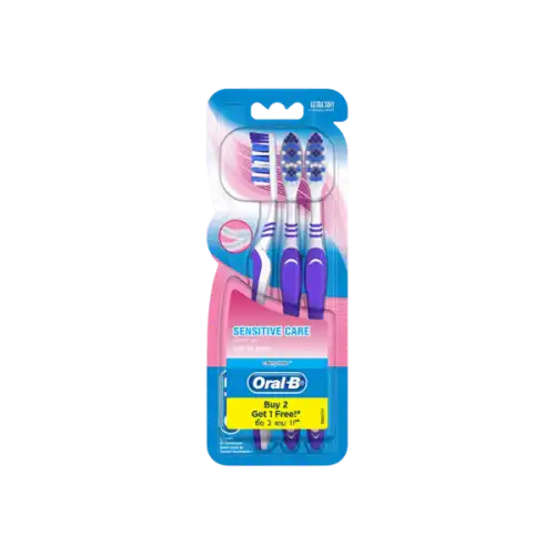 Oral B Complete Sensitive Care Extra Soft Toothbrush 3s