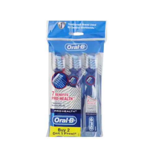 Oral B 7 Benefits Pro-Health Toothbrush (S) 3s