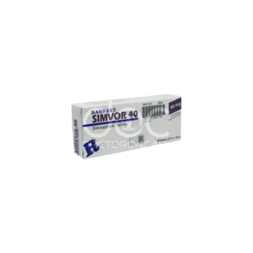 Simvor (Simvastatin) 40mg Tablet 10s (Strip)