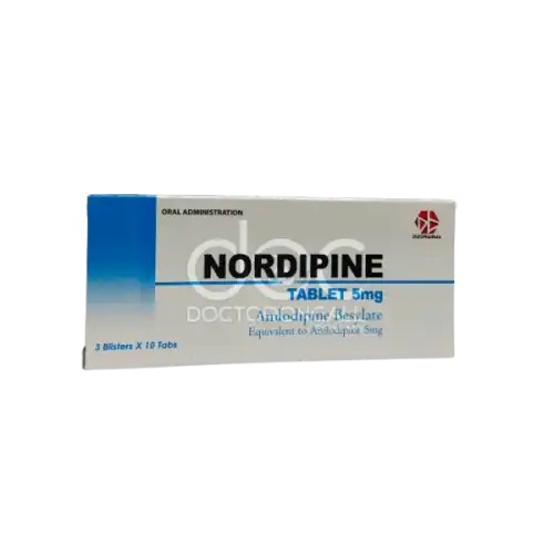 Nordipine (Amlodipine) 5mg Tablet 30s (Box)