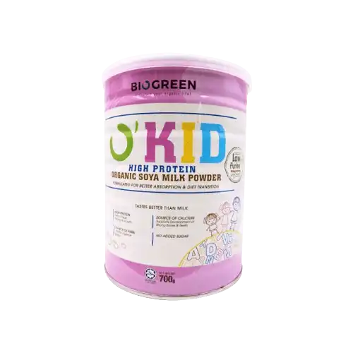 Biogreen O Kid High Protein Organic Soya Milk Powder + Premium 750g