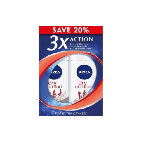 Nivea (Women) Dry Comfort Roll On 50ml x2