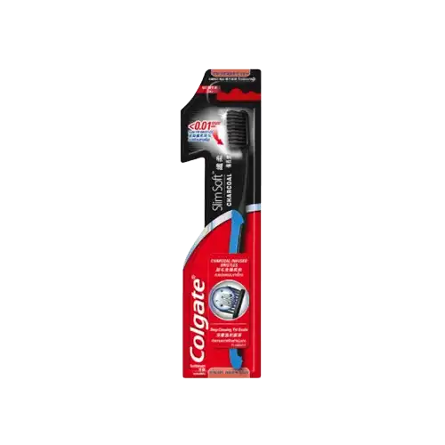 Colgate Slim Soft Charcoal Ultra Soft Toothbrush 1's