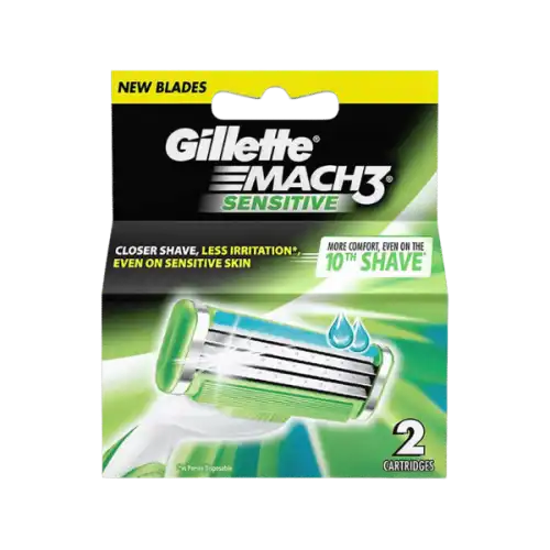 Gillette Mach3 Sensitive 2 Cartridges 2s