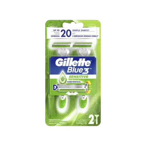Gillette Blue3 Sensitive Razor 2s