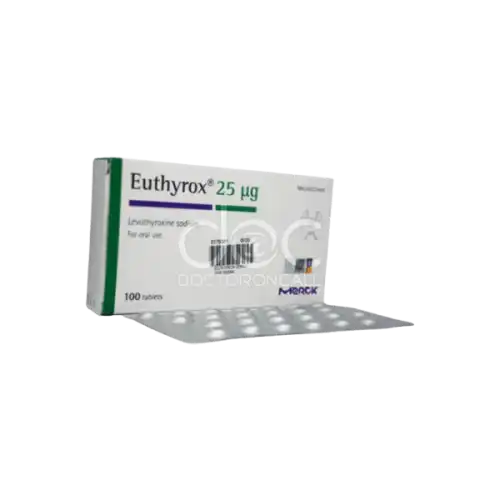 Euthyrox (Levothyroxine) 25mcg Tablet 100s (Box)