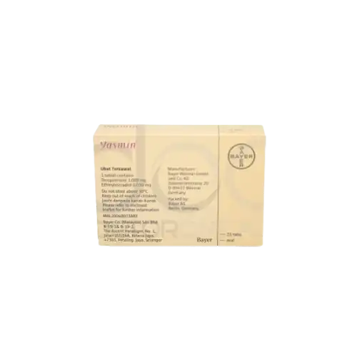 Yasmin (Drospirenone + Ethinylestradiol) Tablet  21s (Box)