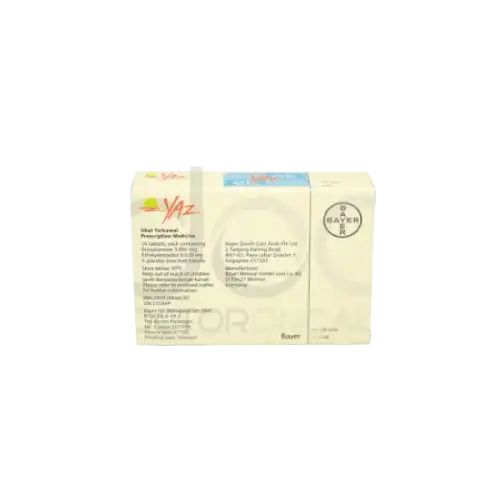 Yaz (Drospirenone + Ethinylestradiol) Tablet 28s (Box)