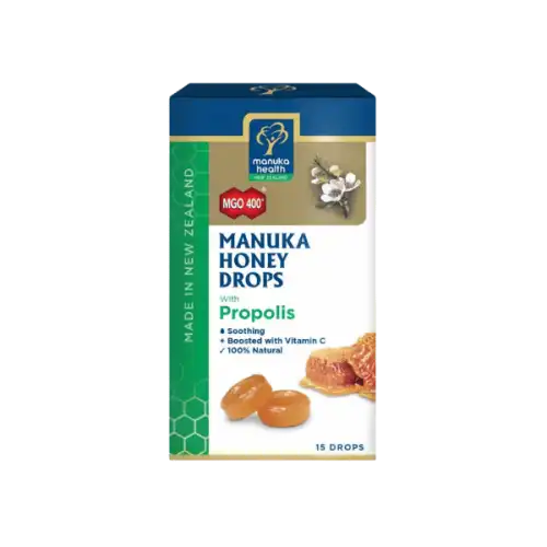 Manuka Health Drops MGO400+ with Propolis 15s