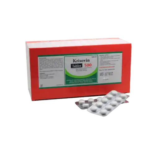 Krisovin (Griseofulvin) 500mg Tablet 10s (Strip)