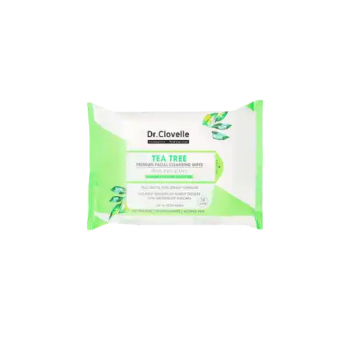 Dr Clovelle Premium Facial Cleansing Wipes (Tea Tree) 30s