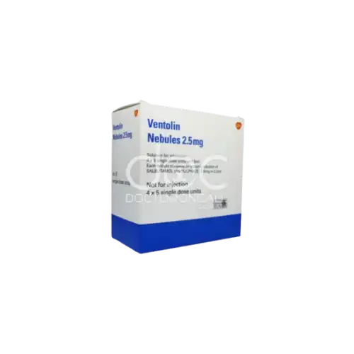 Ventolin (Salbutamol) 2.5 mg/2.5ml Nebules 20s (Box)
