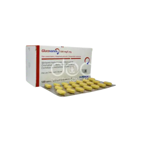 Glucovance (Glibenclamide + Metformin) 500/5mg Tablet 120s (Box)
