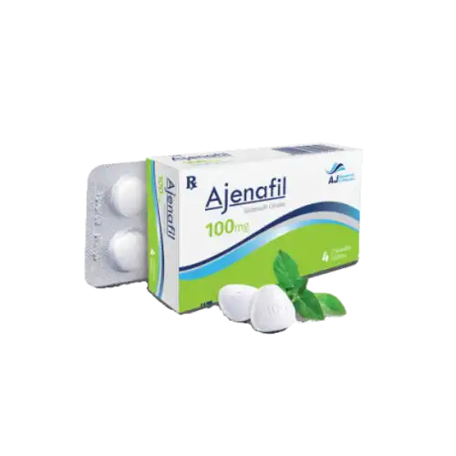 Ajenafil (Sildenafil) 100mg Chewable Tablet 4s (Box)