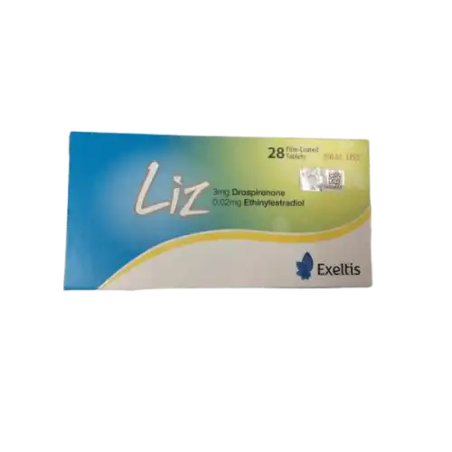 Liz (Drospirenone + Ethinylestradiol) 20mcg/3mg Tablet 28s (Box)