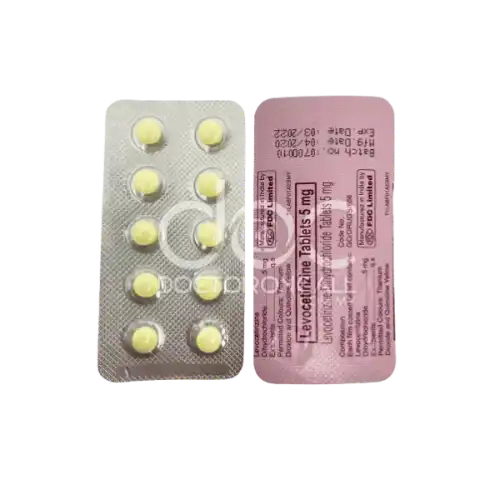 Levocetirizine 5mg Tablet 10s (Strip)