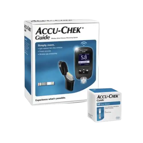 Accu-Chek Guide Kit With Strip 1s + 50s