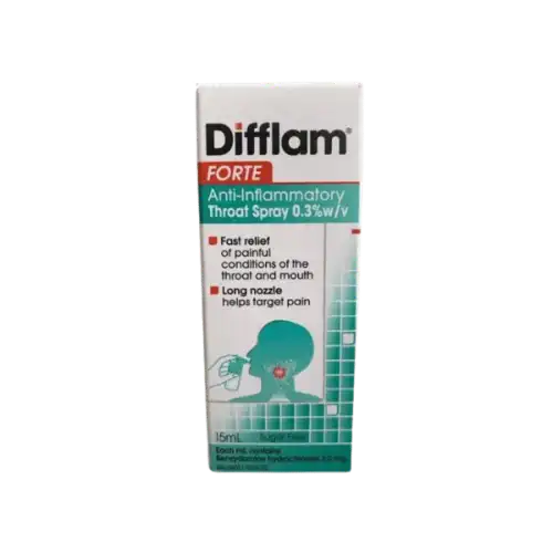 Difflam (Benzydamine) 0.3% Forte Throat Spray 15ml