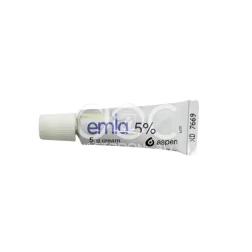 Emla (Lidocaine + Prilocaine) 5% Cream 5g 5s (Box)