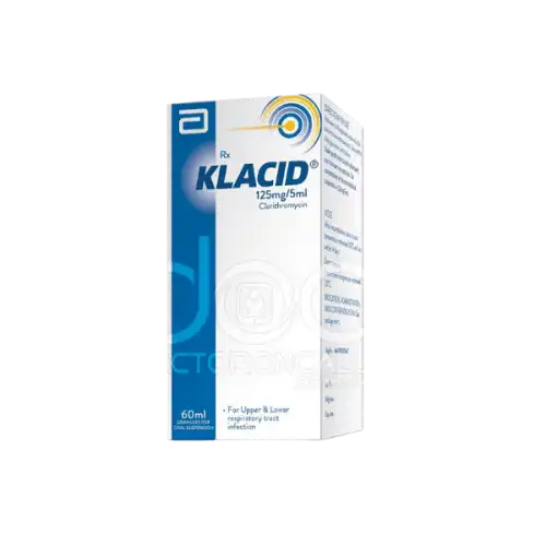 Klacid Peadiatric 125mg/5ml Granules for Oral Suspension 30ml