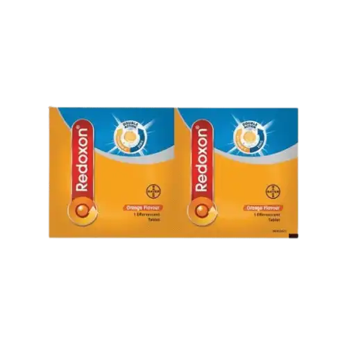 Redoxon Double Action Vitamin C+Zinc Effervescent Tablet (Orange)  2s (Strip)