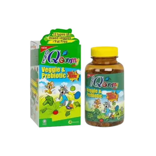 One Q Gummy with Veggie & Prebiotic Gummies 60s