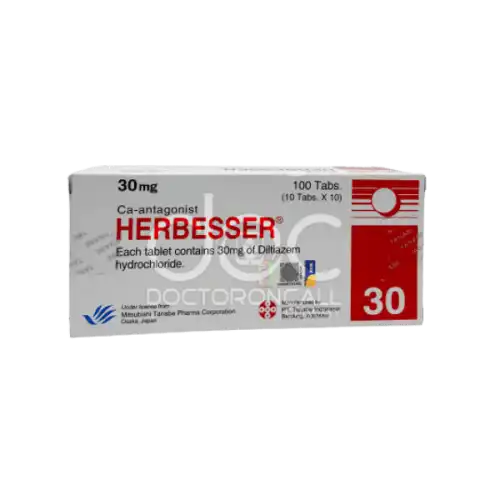Herbesser (Diltiazem) 30mg Tablet 100s (Box)