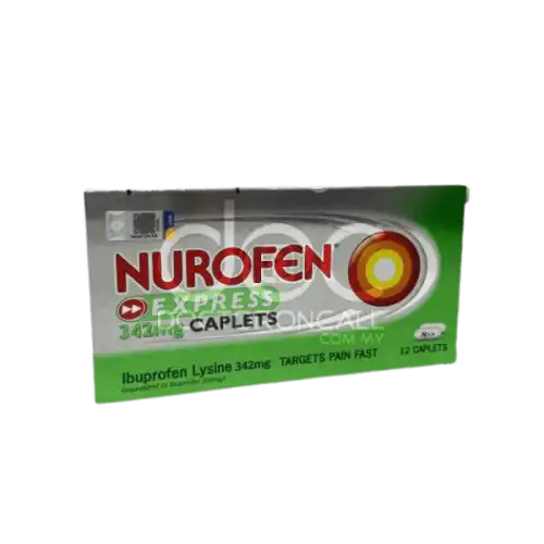 Nurofen Express (Ibuprofen) 342mg Tablet 12s (Box)