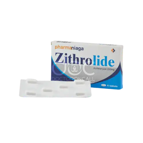 Pharmaniaga Zithrolide (Azithromycin) 250mg Tablet 6s (Strip)