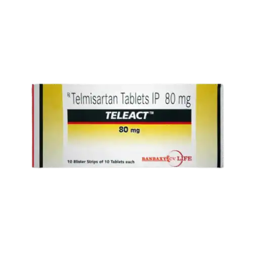 Teleact (Telmisartan) 80mg Tablet 10s (Strip)