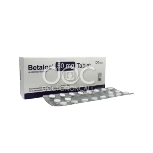 Betaloc (Metoprolol) 50mg Tablet 100s (Box)