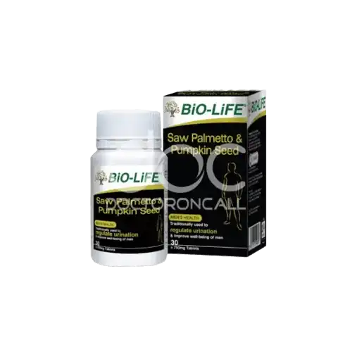 Bio-Life Saw Palmetto & Pumpkin Seed Capsule 100s x2