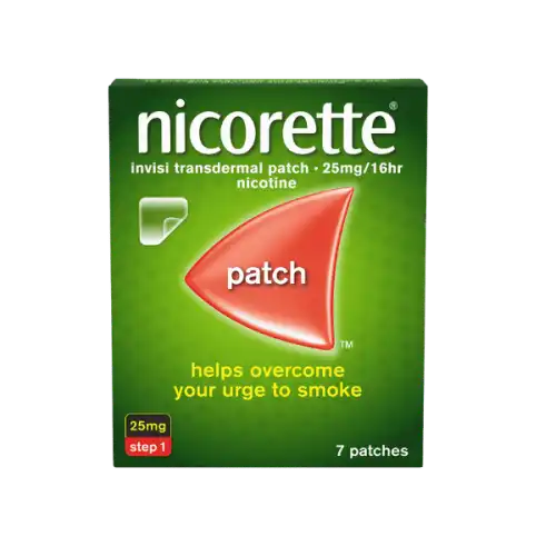 Nicorette (Nicotine) 25mg/16H Transdermal Patch (Step 1) 7s