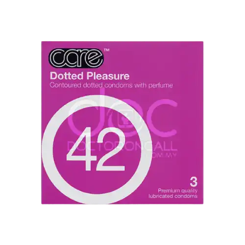 Care Condom Dotted Pleasure 42 3s