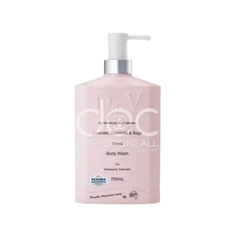 Dr V Eczema Body Wash 750g Sage & Lavender