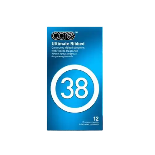 Care Condom Ultimate Ribbed 38 12s