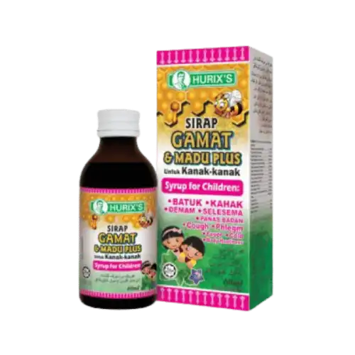 Hurixs Sirap Gamat+Madu Plus Kanak 60ml