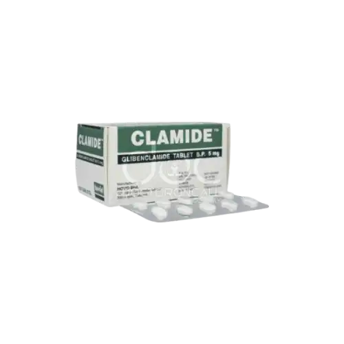 Clamide (Glibenclamide) 5mg Tablet 100s