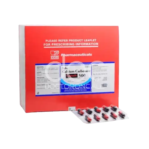 Upha Calcium Carbonate 500mg Capsule 10s (Strip)