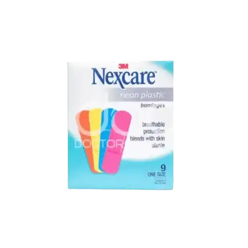 3M Nexcare Neon Plastic Bandages 9's