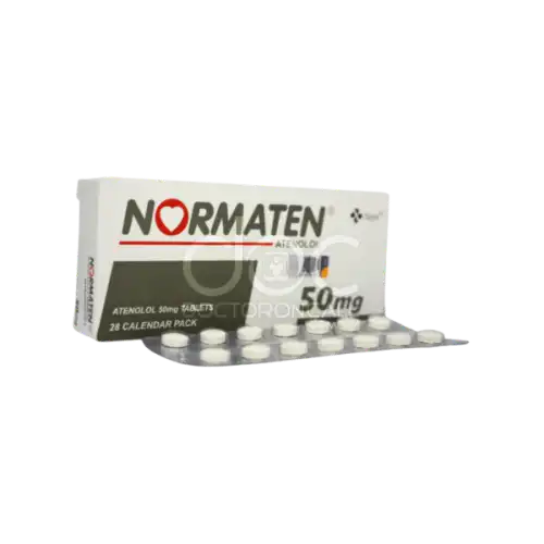 Normaten (Atenolol) 50mg Tablet 14s (Strip)