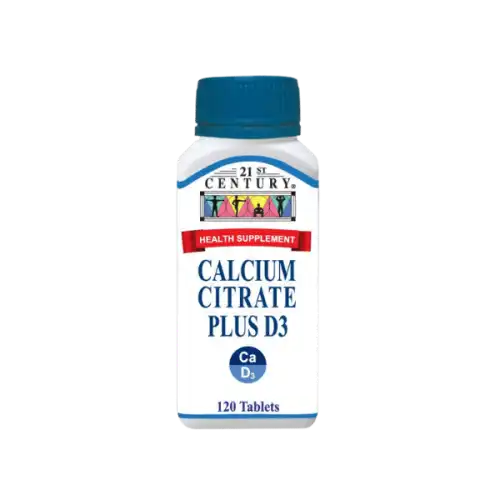 21st Century Calcium Citrate Plus D3 Tablet 120s