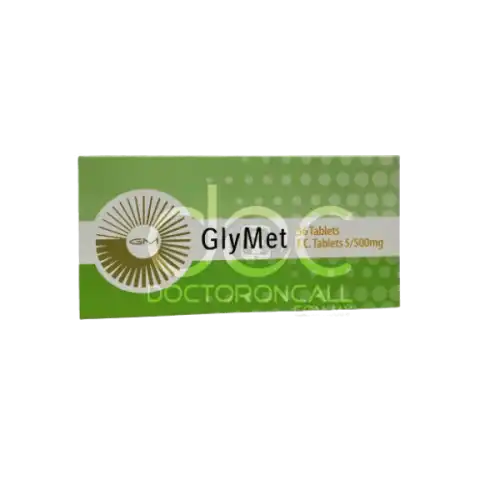 Glymet (Glibenclamide + Metformin) 5/500mg Tablet 56s (Box)
